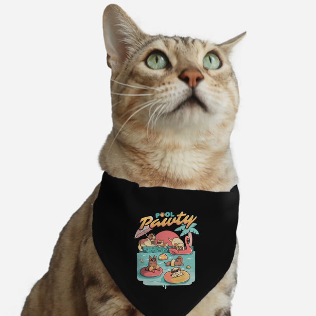 Pool Pawty-cat adjustable pet collar-eduely