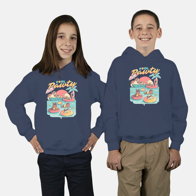 Pool Pawty-youth pullover sweatshirt-eduely