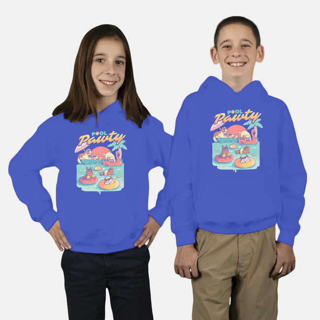 Pool Pawty-youth pullover sweatshirt-eduely