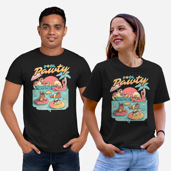 Pool Pawty-unisex basic tee-eduely