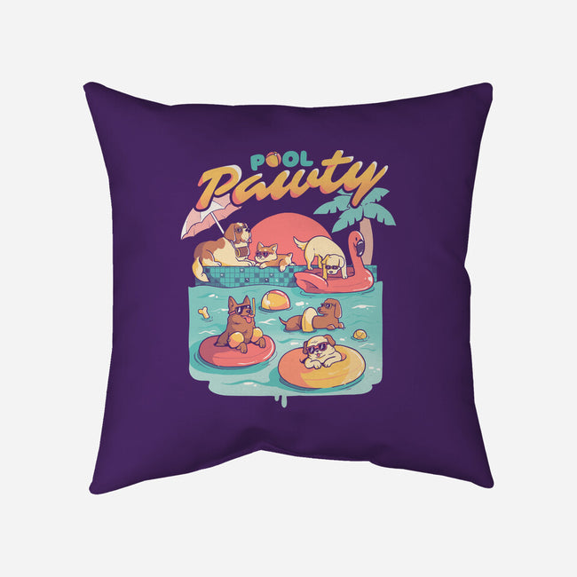 Pool Pawty-none removable cover w insert throw pillow-eduely