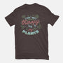 I Talk To My Plants-womens basic tee-tobefonseca