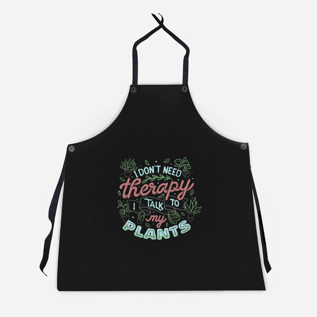 I Talk To My Plants-unisex kitchen apron-tobefonseca