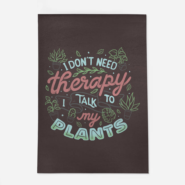 I Talk To My Plants-none indoor rug-tobefonseca