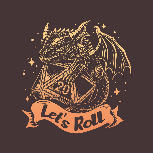 Let's Roll Dragon-none removable cover w insert throw pillow-marsdkart