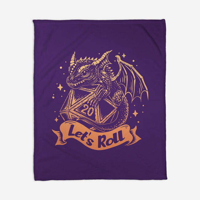 Let's Roll Dragon-none fleece blanket-marsdkart