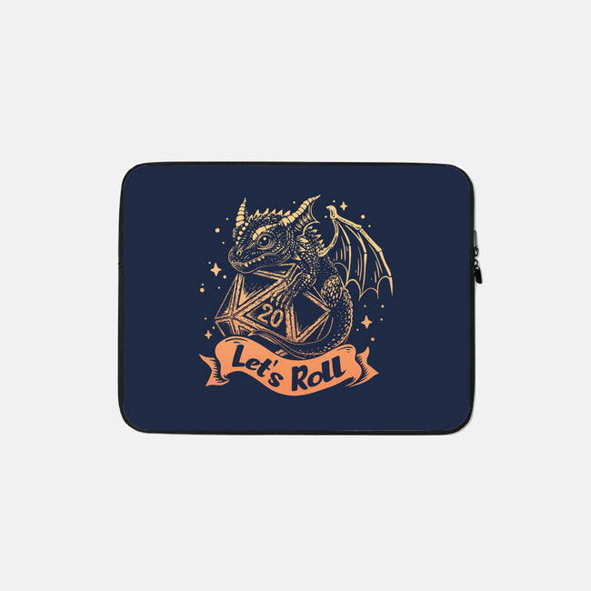 Let's Roll Dragon-none zippered laptop sleeve-marsdkart