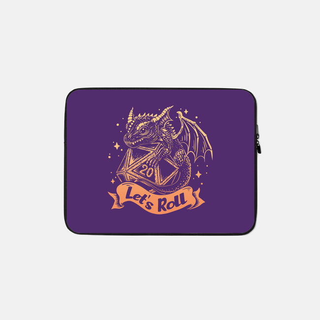 Let's Roll Dragon-none zippered laptop sleeve-marsdkart