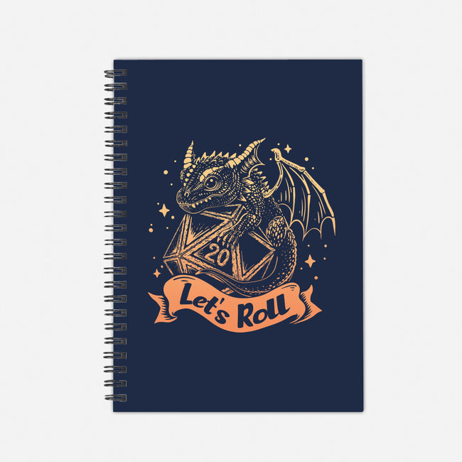 Let's Roll Dragon-none dot grid notebook-marsdkart