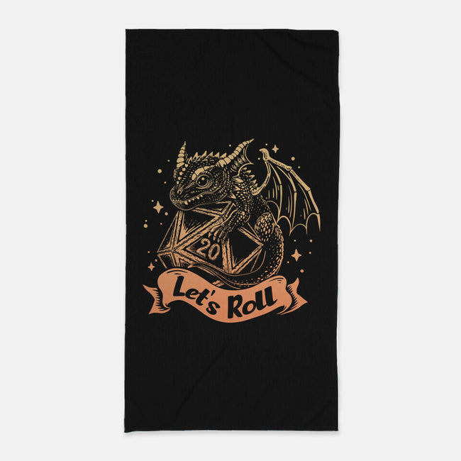 Let's Roll Dragon-none beach towel-marsdkart