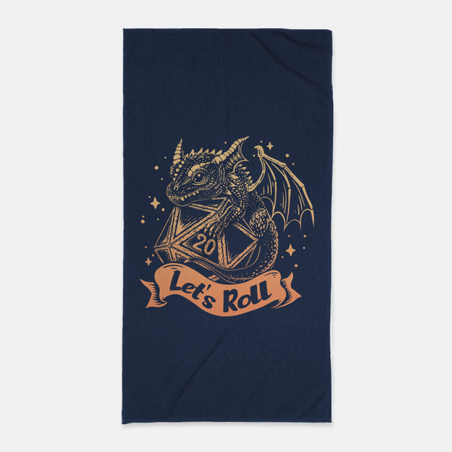 Let's Roll Dragon-none beach towel-marsdkart