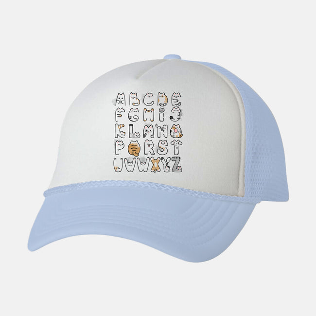 Cat Alphabet-unisex trucker hat-Vallina84