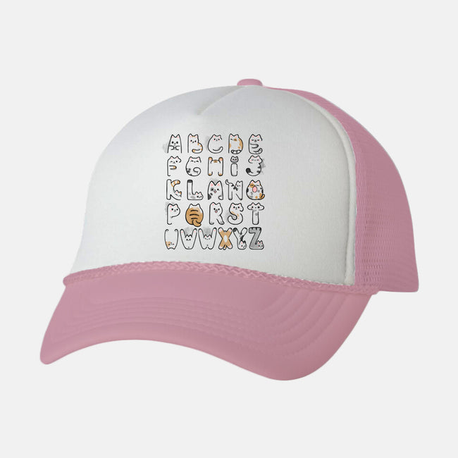 Cat Alphabet-unisex trucker hat-Vallina84