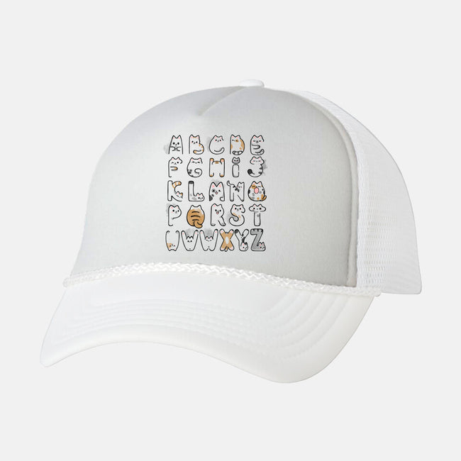 Cat Alphabet-unisex trucker hat-Vallina84