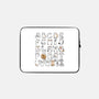Cat Alphabet-none zippered laptop sleeve-Vallina84