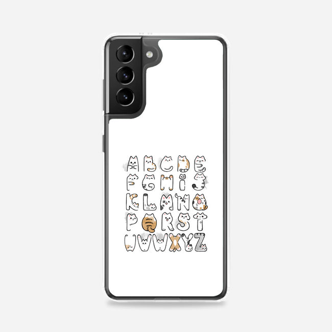 Cat Alphabet-samsung snap phone case-Vallina84