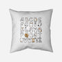 Cat Alphabet-none removable cover w insert throw pillow-Vallina84