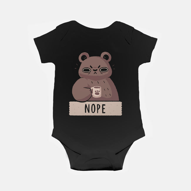Nope Bear-baby basic onesie-xMorfina