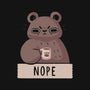 Nope Bear-none polyester shower curtain-xMorfina