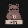 Nope Bear-none glossy sticker-xMorfina