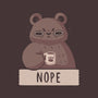 Nope Bear-none glossy sticker-xMorfina