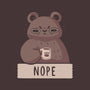 Nope Bear-none stretched canvas-xMorfina