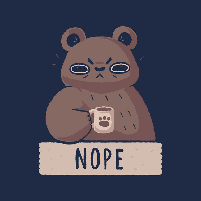 Nope Bear-unisex zip-up sweatshirt-xMorfina