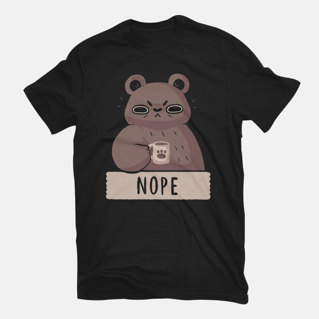 Nope Bear-womens basic tee-xMorfina