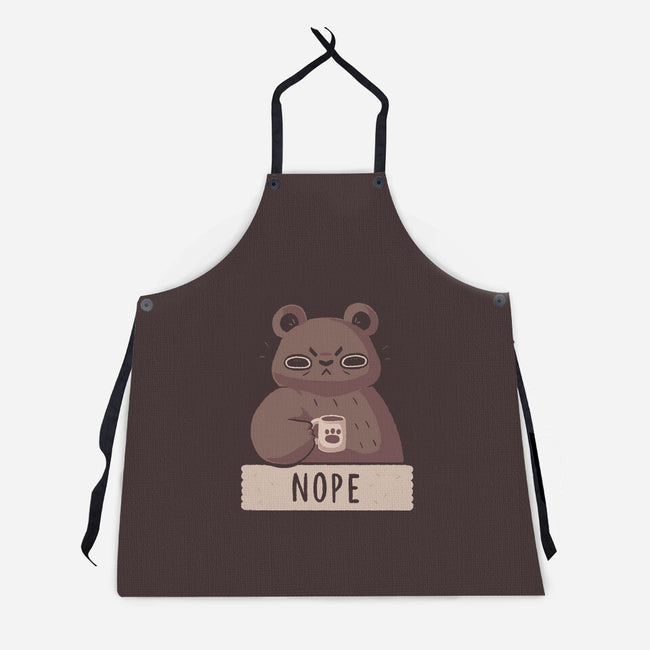 Nope Bear-unisex kitchen apron-xMorfina