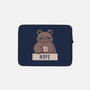 Nope Bear-none zippered laptop sleeve-xMorfina