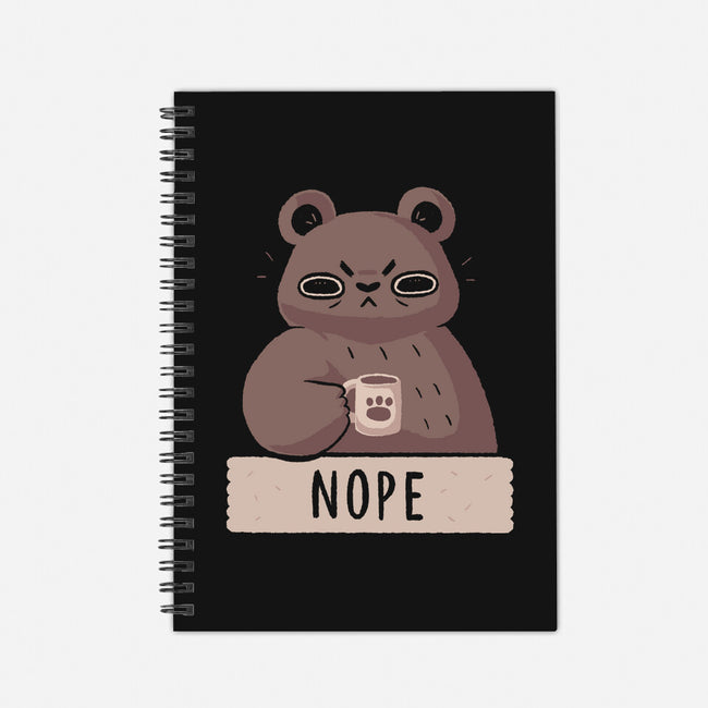 Nope Bear-none dot grid notebook-xMorfina