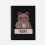 Nope Bear-none dot grid notebook-xMorfina