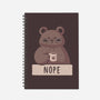 Nope Bear-none dot grid notebook-xMorfina