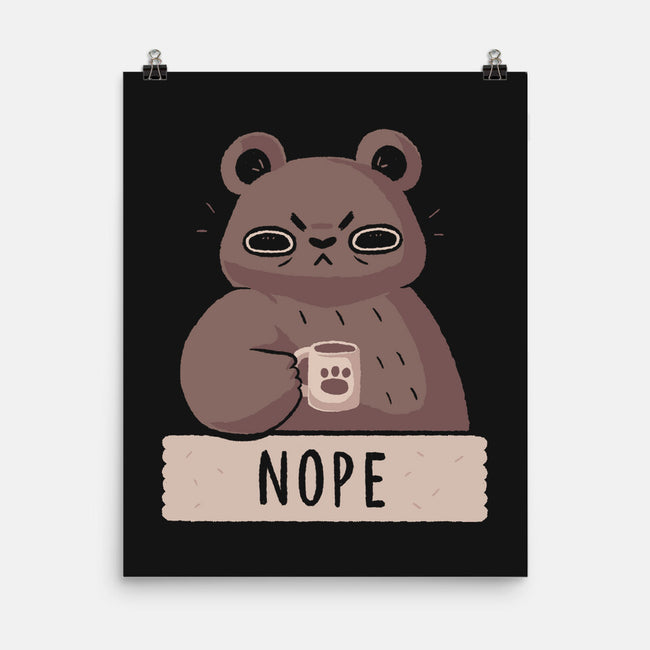 Nope Bear-none matte poster-xMorfina