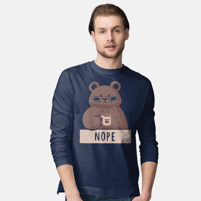 Nope Bear-mens long sleeved tee-xMorfina