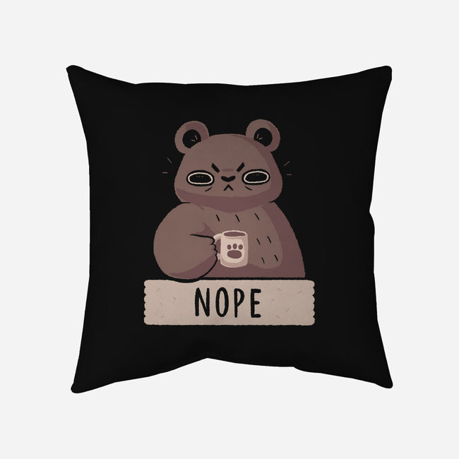Nope Bear-none removable cover throw pillow-xMorfina