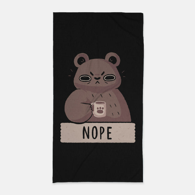 Nope Bear-none beach towel-xMorfina