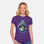 Past And Future-womens fitted tee-nickzzarto