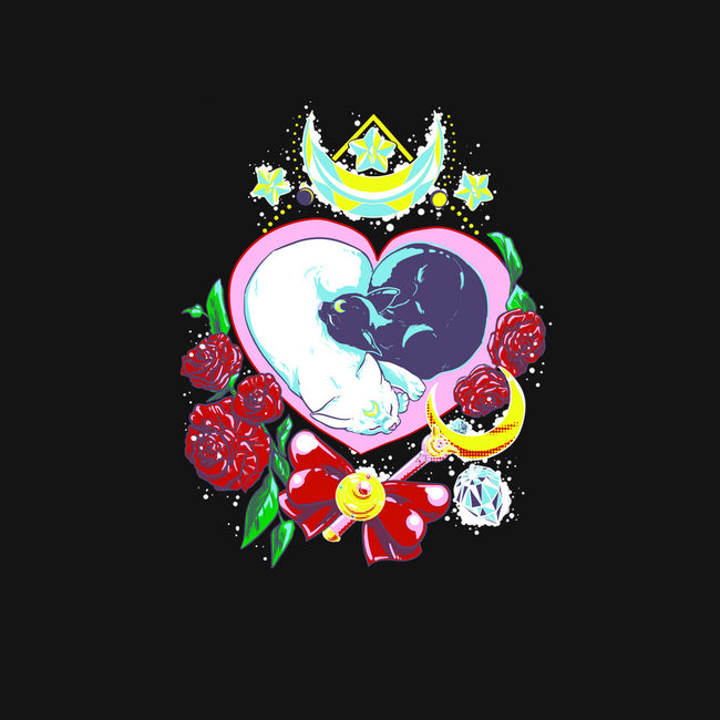 Moon Cats Love-unisex pullover sweatshirt-ellr