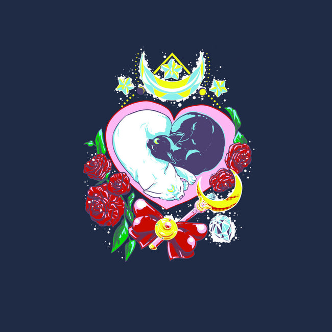 Moon Cats Love-unisex pullover sweatshirt-ellr