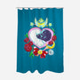 Moon Cats Love-none polyester shower curtain-ellr