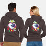 Moon Cats Love-unisex zip-up sweatshirt-ellr