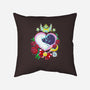 Moon Cats Love-none removable cover w insert throw pillow-ellr