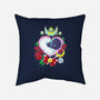 Moon Cats Love-none removable cover w insert throw pillow-ellr