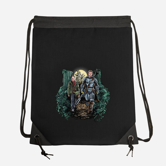 The Last of Mandalorians-none drawstring bag-zascanauta