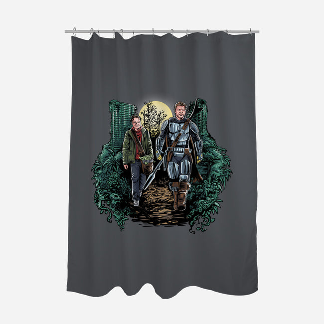 The Last of Mandalorians-none polyester shower curtain-zascanauta