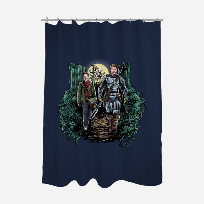 The Last of Mandalorians-none polyester shower curtain-zascanauta