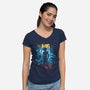 Ultra Instinct Storm-womens v-neck tee-kharmazero