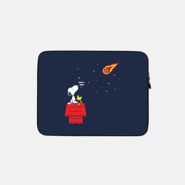 Make A Wish-none zippered laptop sleeve-turborat14