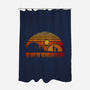Setting Suns-none polyester shower curtain-kg07